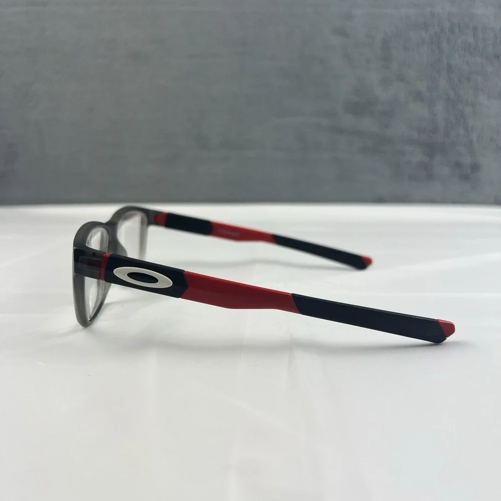 Oakley OY8007 0250 Field Day Youth Glasses Satin Grey Smoke Red 50-15-128 #2